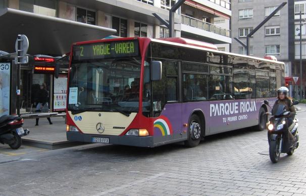 Ocho líneas de transporte urbano de Logroño cambiarán itinerarios por la San Silvestre