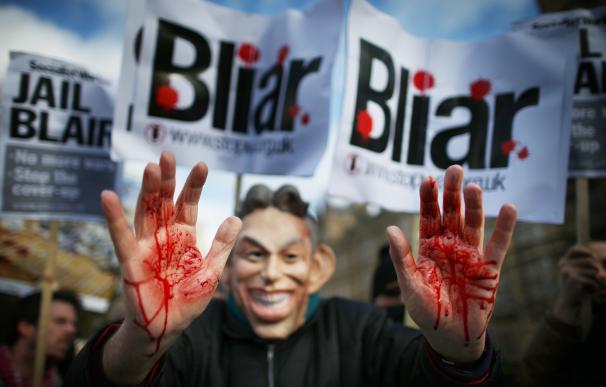 Manifestación contra la participación de Reino Unido en la guerra de Irak / AFP