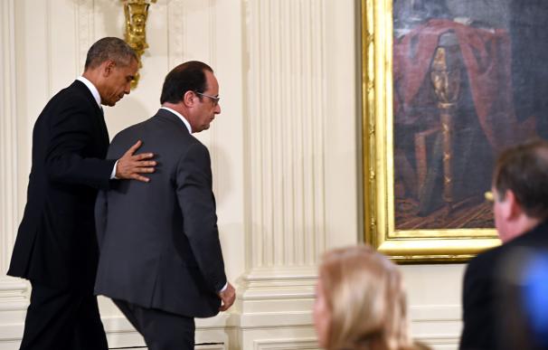 US President Barack Obama and French President Fra