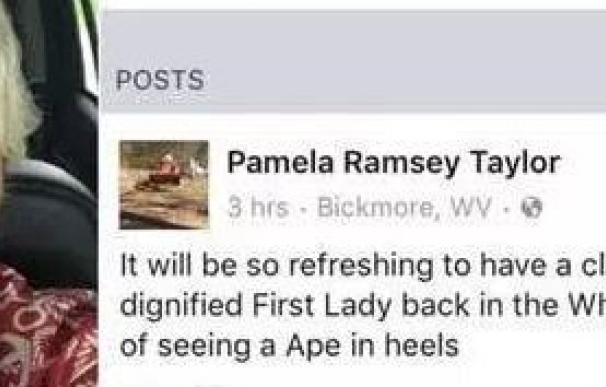 Despiden a la mujer que llamó chimpancé con tacones a Michelle Obama en Facebook