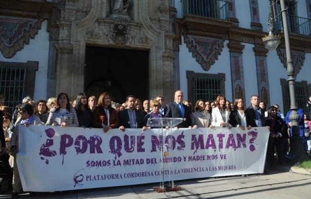 La Diputación, la Junta y alcaldes de Baena, Lucena y Córdoba muestran su rechazo a la violencia de género