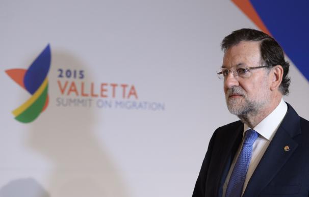Spain's Prime minister Mariano Rajoy arrives for t