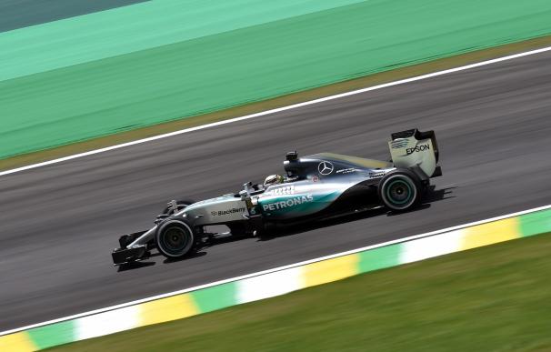 Lewis Hamilton, en el circuito de Interlagos (Brasil) / AFP