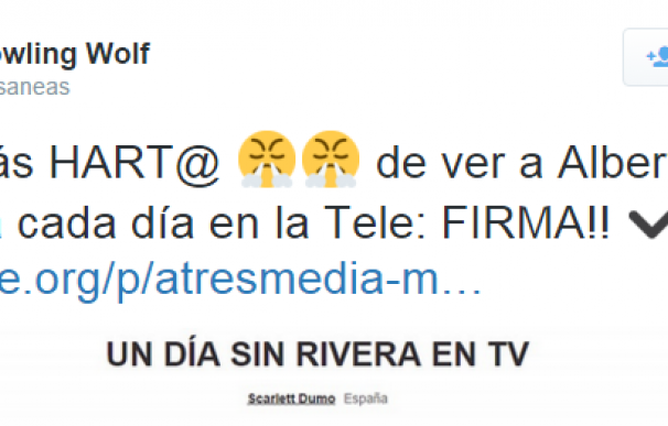 Usuario de twitter denuncia constante aparición de Albert Rivera en los medios