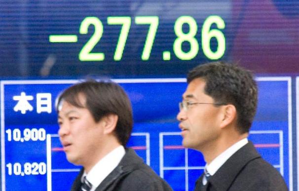 El índice Nikkei sube 2,58 puntos, el 0,02 por ciento, hasta 10.327,86 puntos