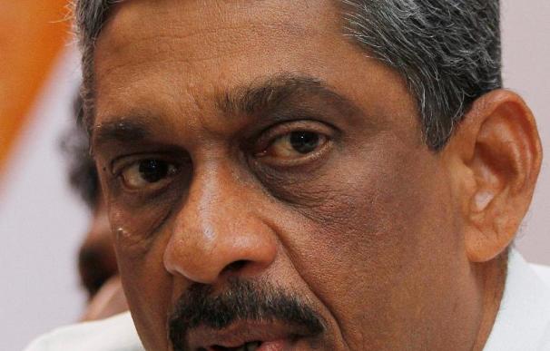 El opositor Fonseka denuncia fraude y que el Gobierno de Sri Lanka ha ordenado su arresto