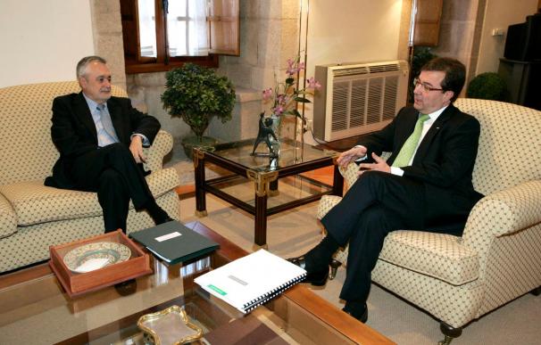 Extremadura y Andalucía firmarán un acuerdo para mejorar la cooperación en varios temas