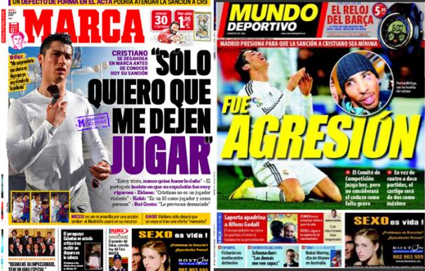 Cristiano Ronaldo, protagonista en la prensa