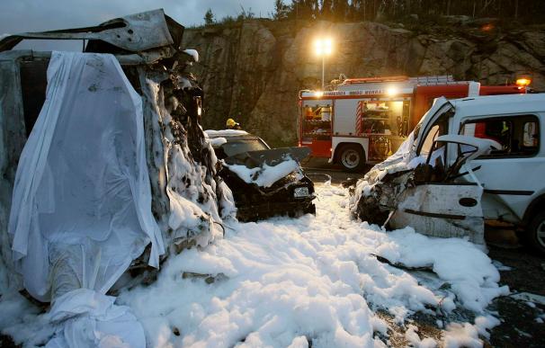 Hallada otra víctima mortal en un accidente de tres vehículos en Moaña (Pontevedra)