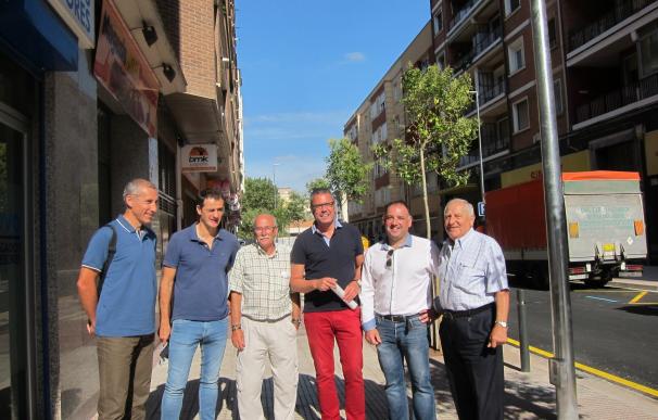 Finaliza la primera fase de las obras de mejora de la calle Milicias en Logroño