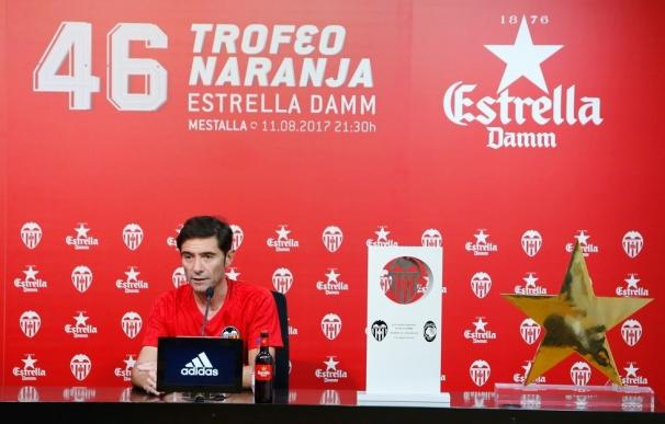 Marcelino (Valencia): "Nos faltan cuatro jugadores mínimo y me quedaría corto"