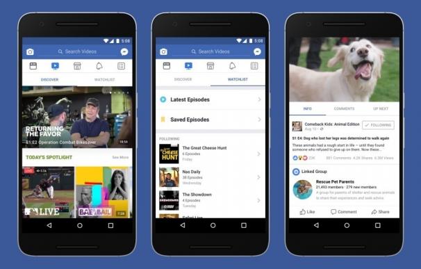 Facebook presenta Watch, su propia plataforma de series y programas originales