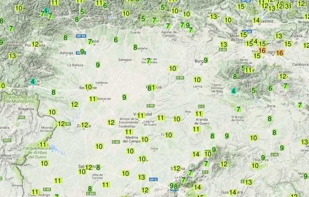 Castilla y León vuelve a registrar siete de las diez temperaturas más bajas del país esta noche