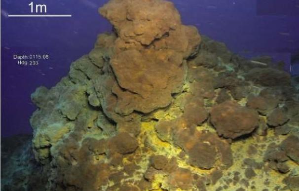 El volcán submarino que entró en erupción en El Hierro en 2011 creció 286 metros, según unas imágenes publicadas ahora