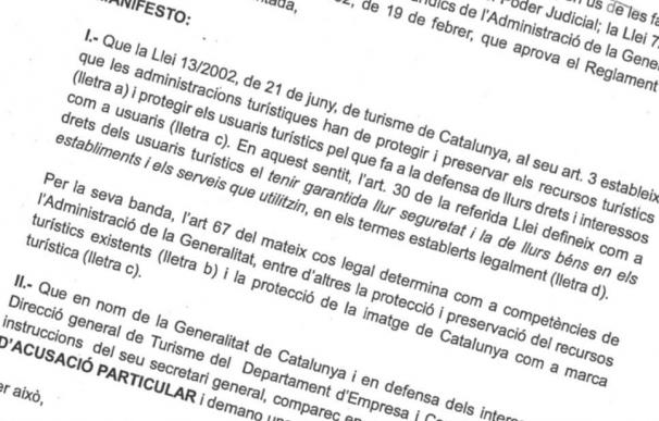 La Generalitat pide personarse como acusación particular contra el ataque al bus turístico