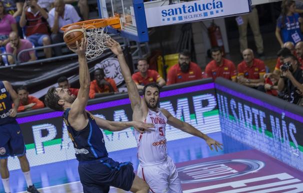 España arrolla a Túnez en su primer amistoso para el Eurobasket