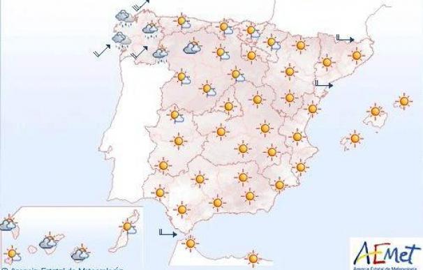 La Aemet prevé para mañana viento fuerte en la costa gallega
