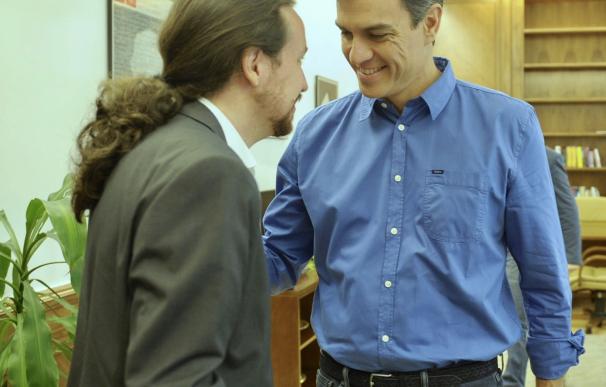 Pedro Sánchez encuentra a Iglesias "más realista", pero descarta una coalición electoral con Podemos