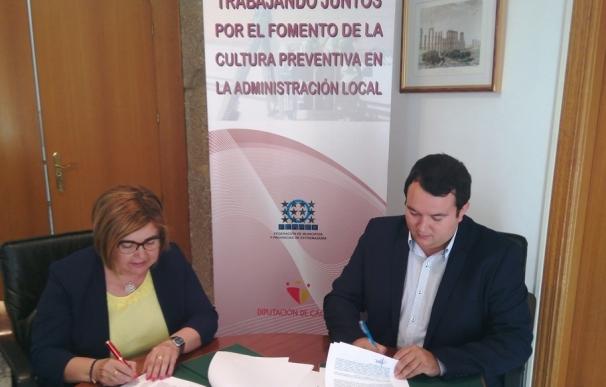 La Diputación de Cáceres y la Fempex firman un convenio para prevenir riesgos laborales en consistorios y mancomunidades
