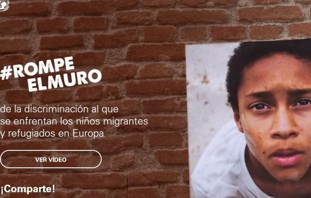UNICEF lanza #RompeElMuro, una campaña para derribar los prejuicios hacia los niños migrantes y refugiados