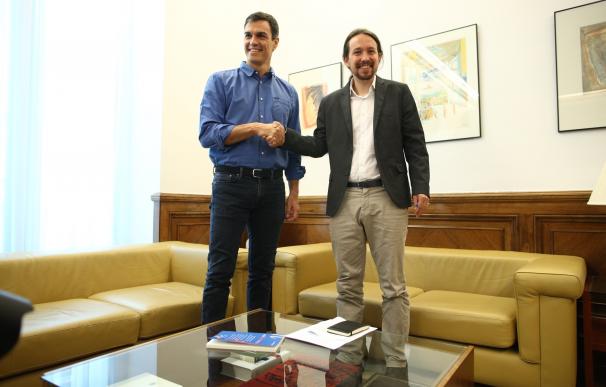 Pedro Sánchez encuentra a Iglesias "más realista" y defiende desmantelar las políticas del PP desde la oposición