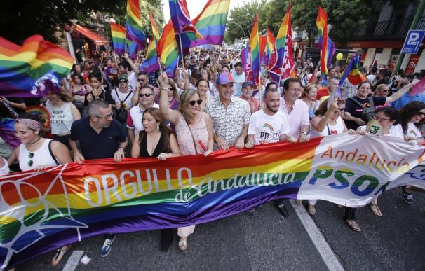 Miles de personas participan en la Manifestación del Orgullo de Andalucía, que concluye sin incidentes