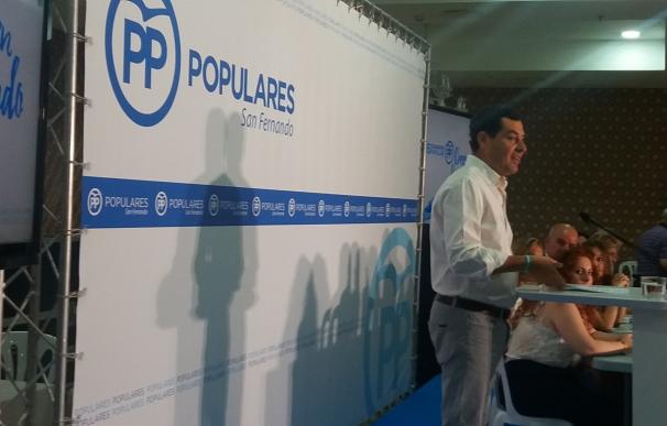 Moreno (PP-A) espera que el PSOE "supere sus complejos" y Pedro Sánchez "deje la política de bandazos"