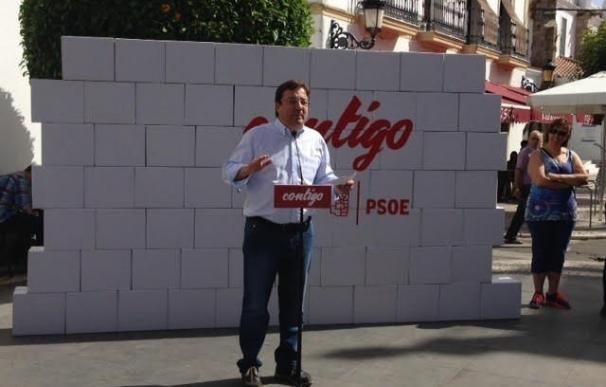 Vara aspira a continuar al frente del PSOE extremeño con 22 compromisos que profundizan en participación y transparencia