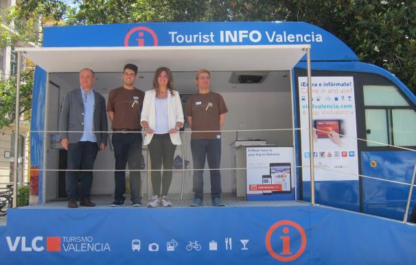 València estrena su primer punto móvil de información turística que estará en lugares emblemáticos y eventos