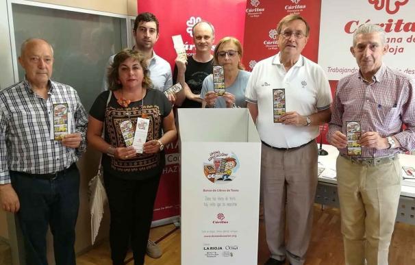 Los niños de La Rioja pueden donar sus libros de texto a sus "semejantes" a través de Cáritas y las Librerías