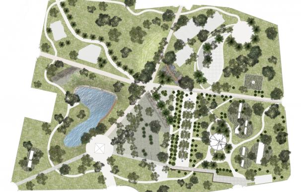 La tercera fase del Parque de San Rafael contempla una plaza urbana y otra con un Jardín Mediterráneo