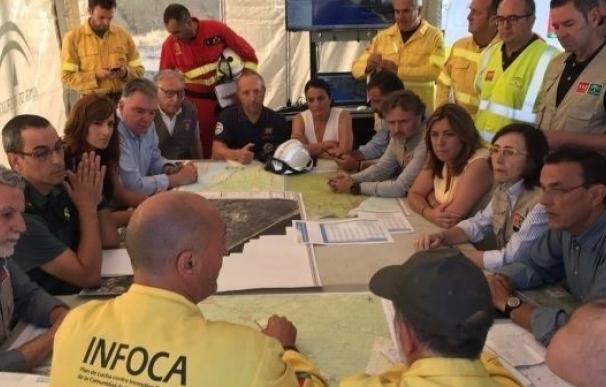 El PSOE elogia la labor de coordinación entre administraciones para hacer frente al incendio de Moguer