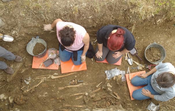Exhumada en Urtasun una nueva fosa común con restos de fugados de la prisión de Ezkaba