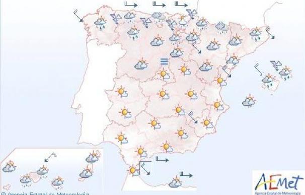 Nevadas débiles en Pirineos y viento fuerte en el norte de Castellón