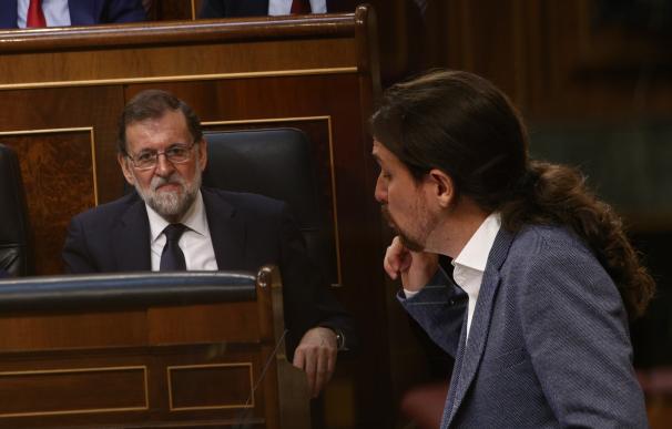Iglesias elude tres veces responder a Rajoy si cree en la soberanía nacional