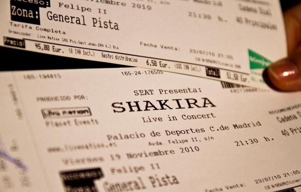 Entrada falsa para el concierto de Shakira en Madrid