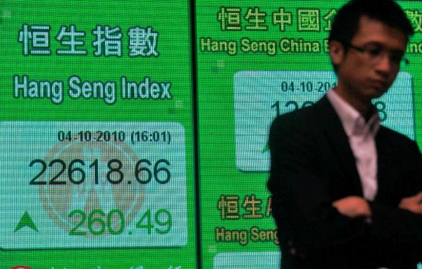 Índice Hang Seng sube 260,79 puntos,el 1,10% en la apertura, hasta 23.432,23