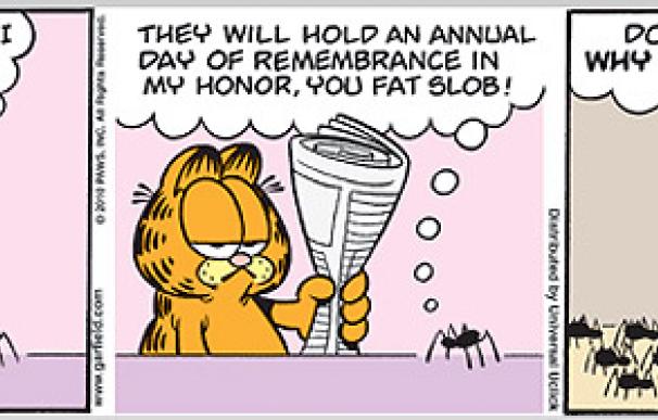 Tira cómica Garfield publicada el día del veterano