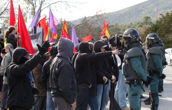 Tensión en el Valle de los Caídos en el 35 aniversario de la muerte de Franco