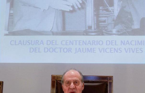 El Rey rinde tributo al rigor de Vicens y su renovadora escuela de historiadores