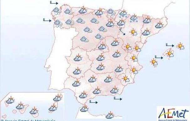 Temperaturas diurnas con pocos cambios menos en Valencia y Murcia, donde suben