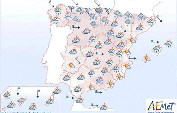 Rachas muy fuertes de viento en muchas zonas de la Península y Baleares