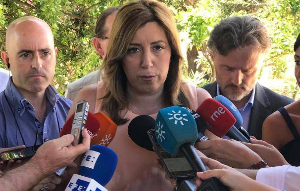 Susana Díaz garantiza que el Gobierno andaluz está "en el tajo"