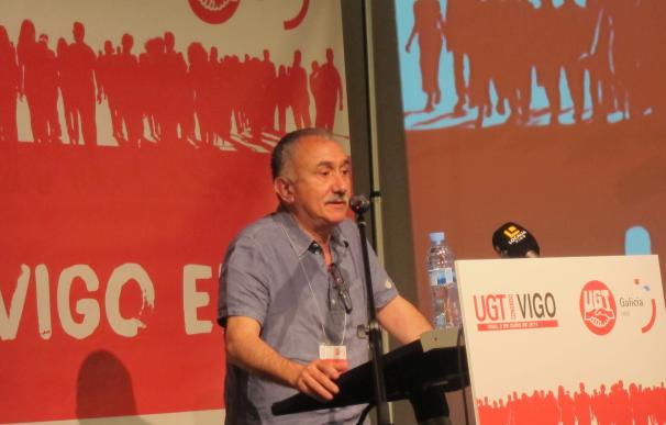 Pepe Álvarez (UGT) señala a administraciones y empresas como responsables del conflicto de la estiba