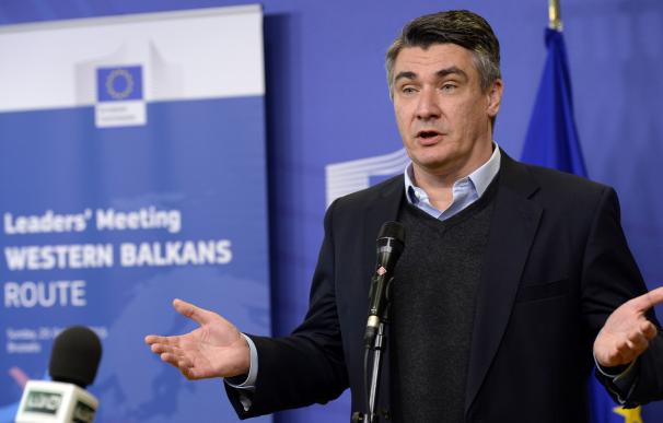 El todavía primer ministro Zoran Milanovic (SDP, socialdemócratas). Foto: AFP