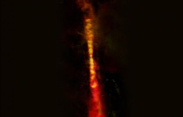 Imagen de la protoestrella capturada por el telescopio ALMA. (ALMA)