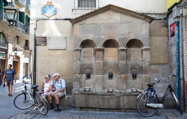 Ayuntamiento de Bilbao instala siete fuentes provisionales por toda la ciudad para hacer frente a las altas temperaturas