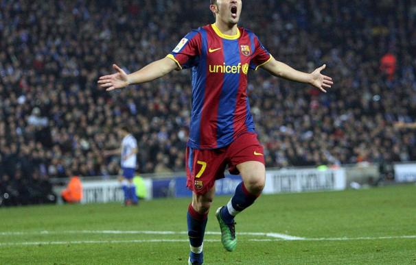 David Villa, máximo goleador del Valencia en 2010 pese a su traspaso al Barcelona