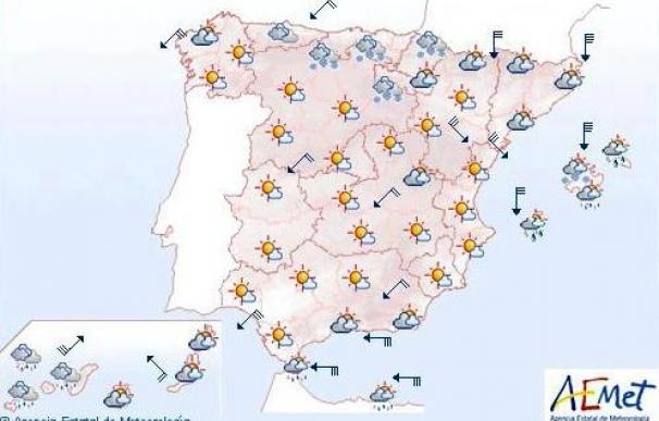 Heladas generalizadas en la Península y nieve en Menorca