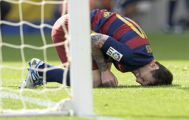 Leo Messi, tras su golpe contra Bigas